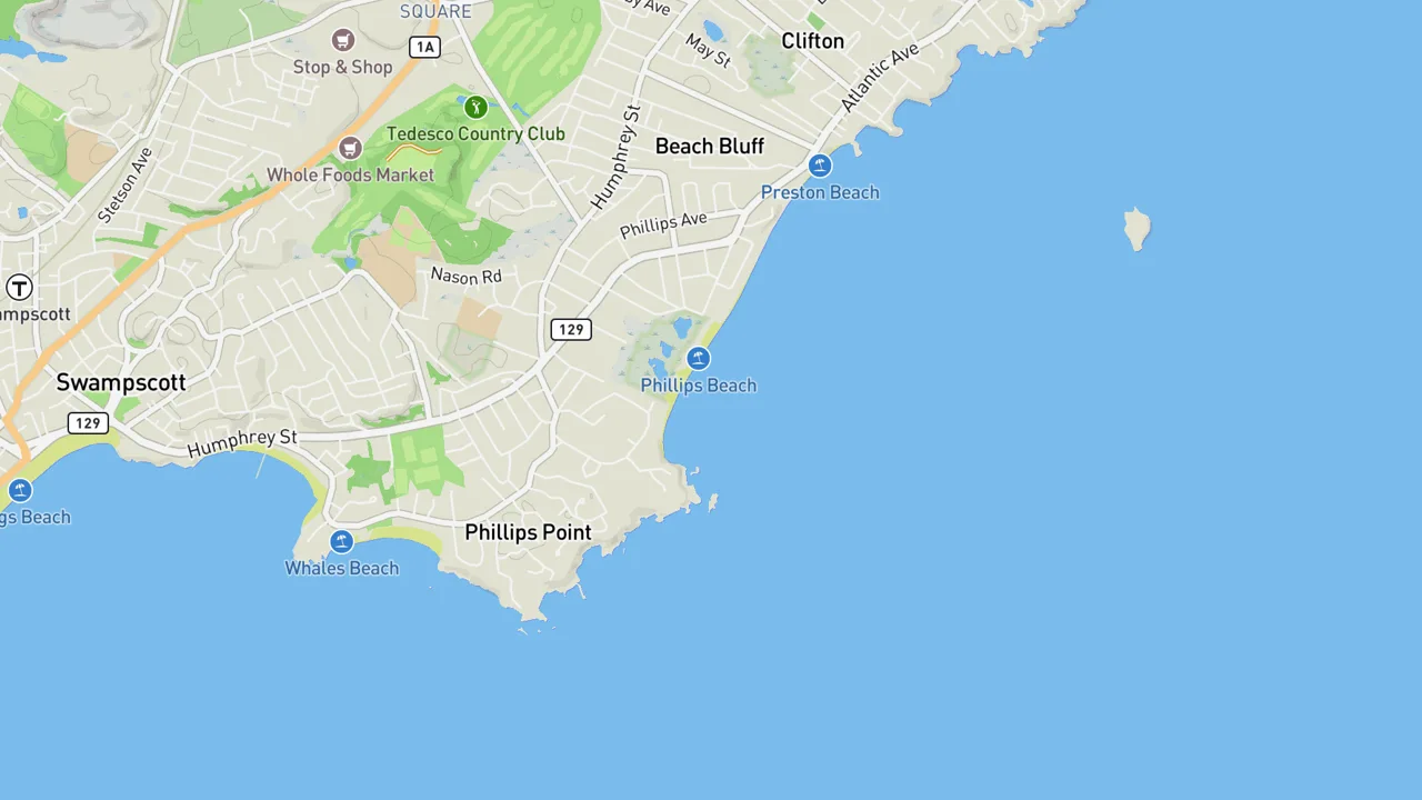 Map showing Prestons