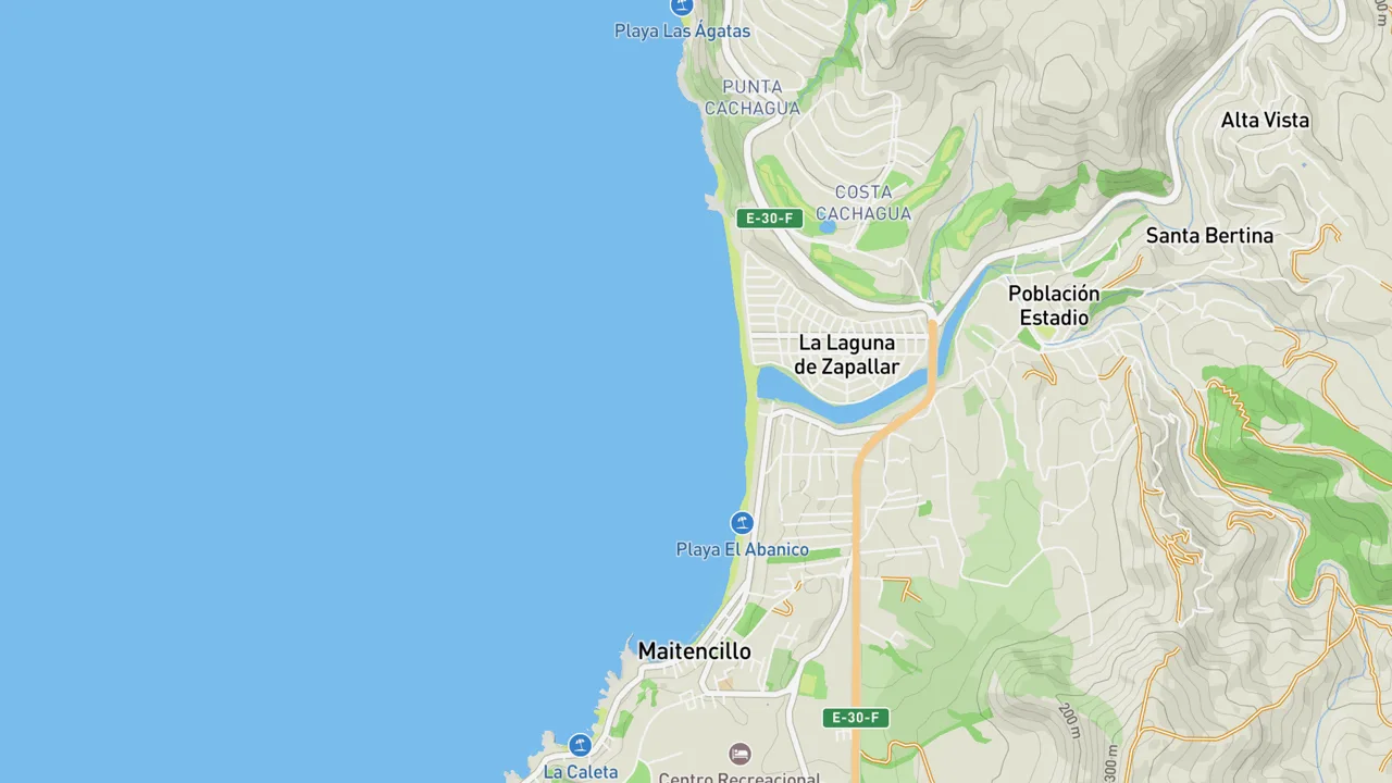 Map showing Maitencillo