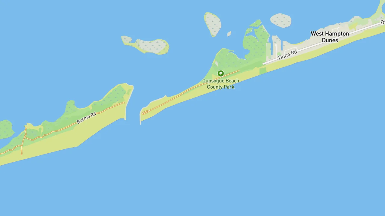 Map showing Cupsogue