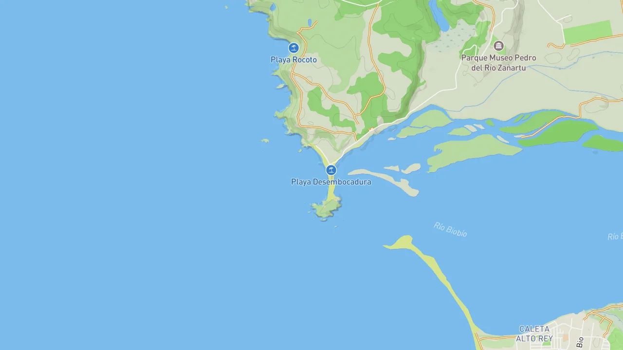 Map showing Desembocadura