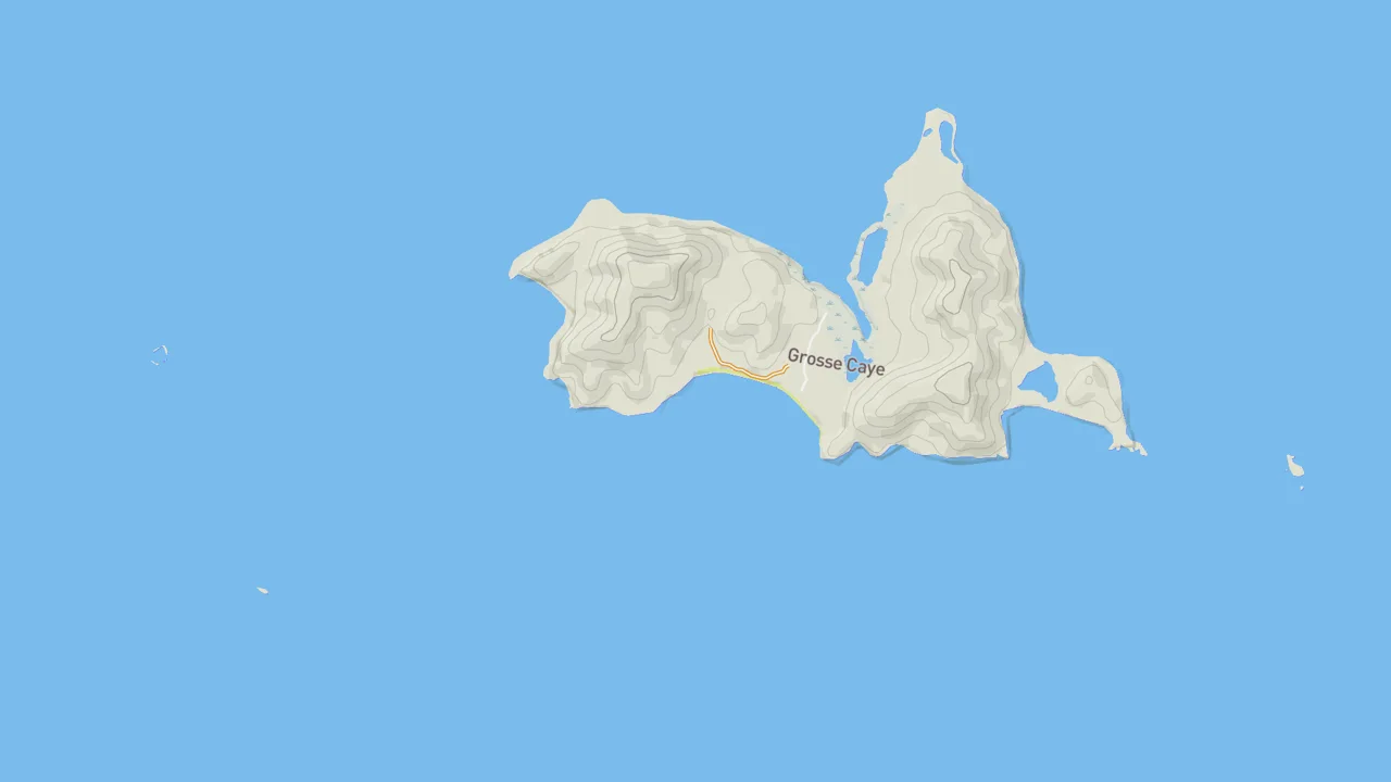 Map showing Aquin Islands – Grande Cay Aquin