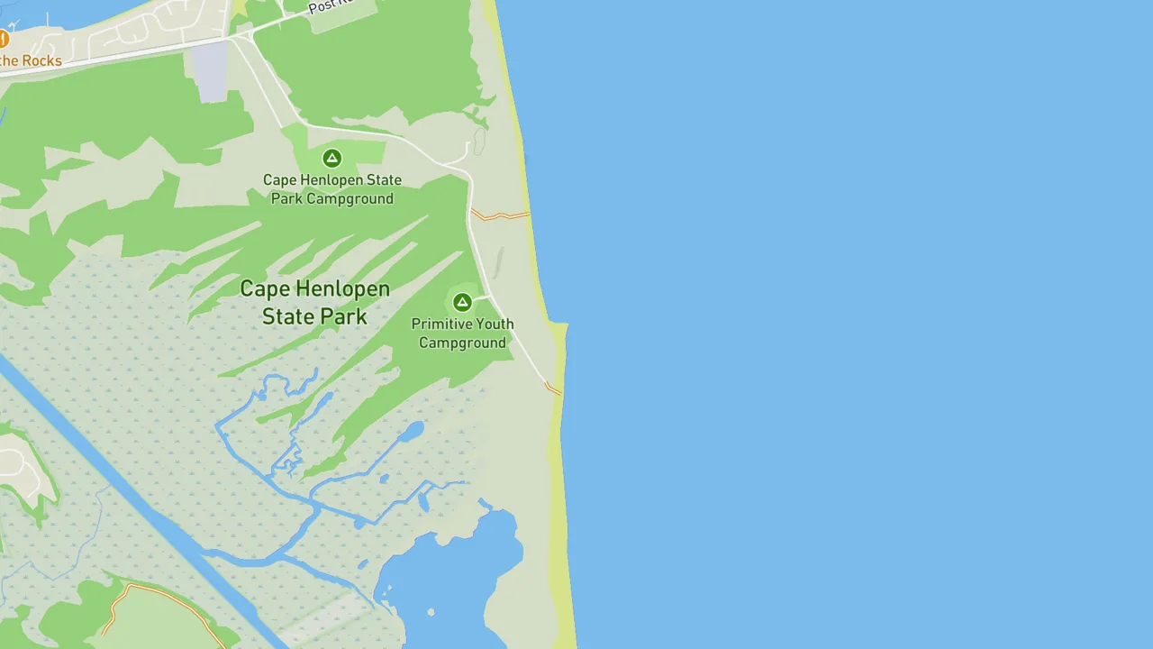Map showing Naval Jetties