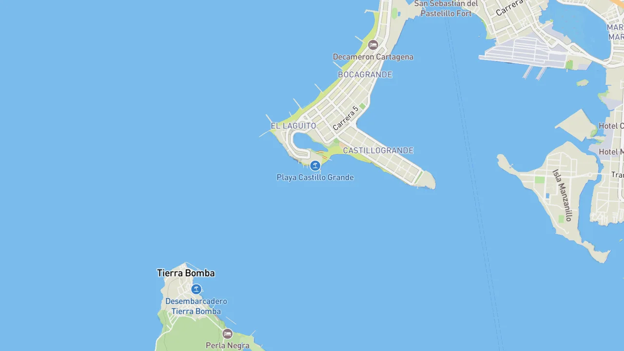 Map showing Hilton
