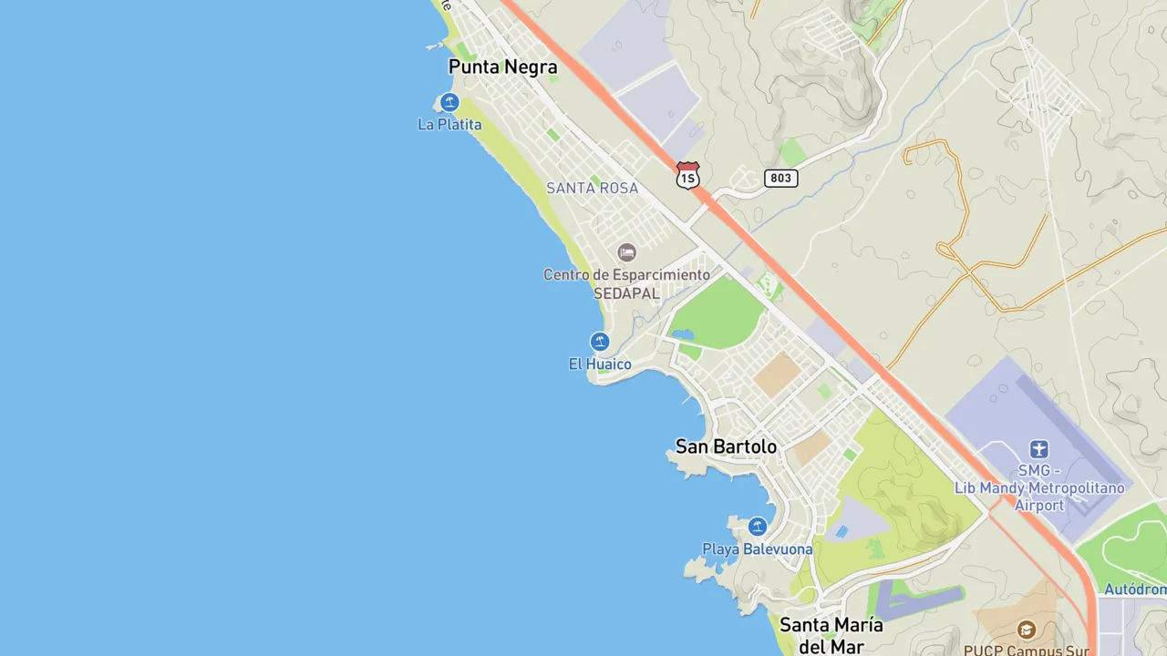 Map showing Santa Rosa