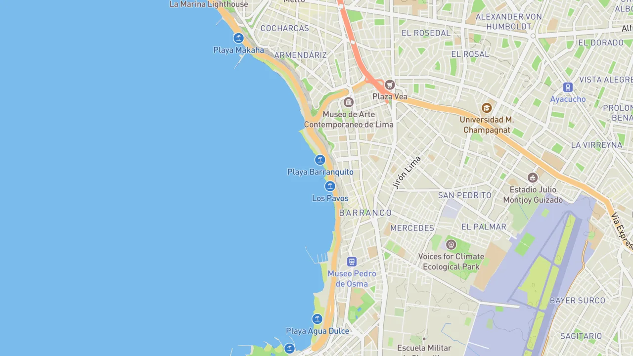Map showing Barranquito