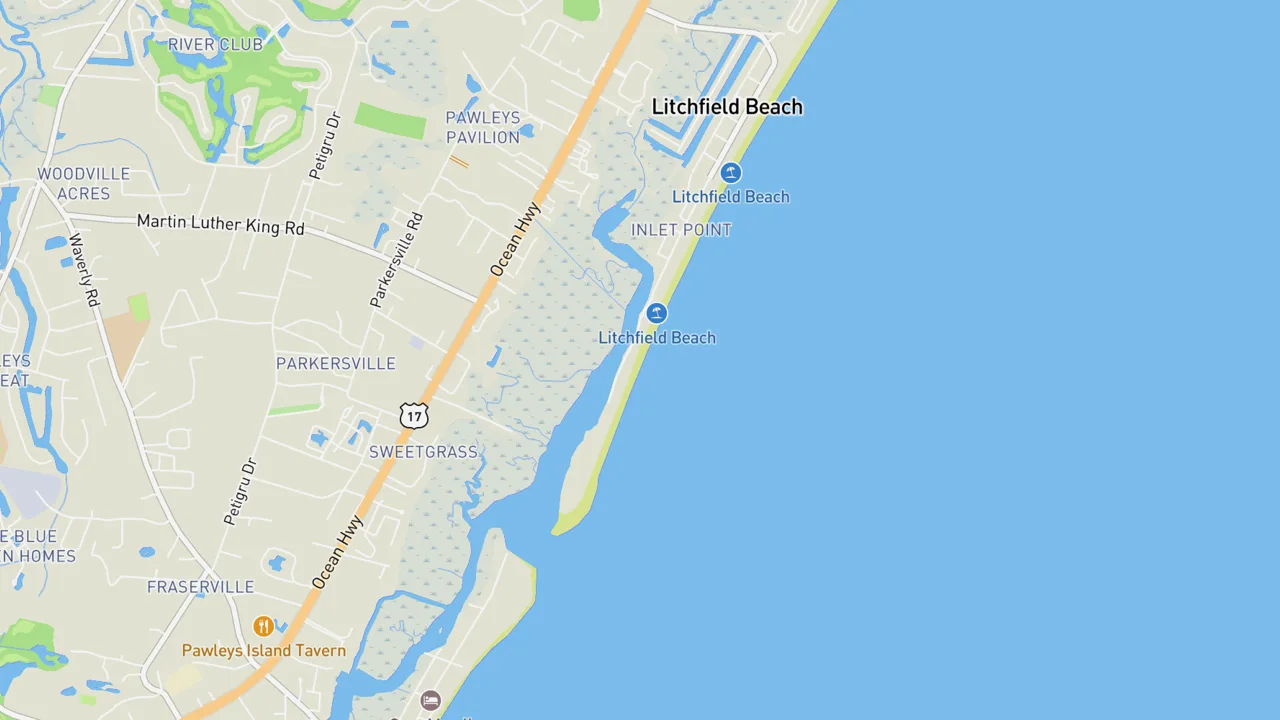 Map showing South Litchfield