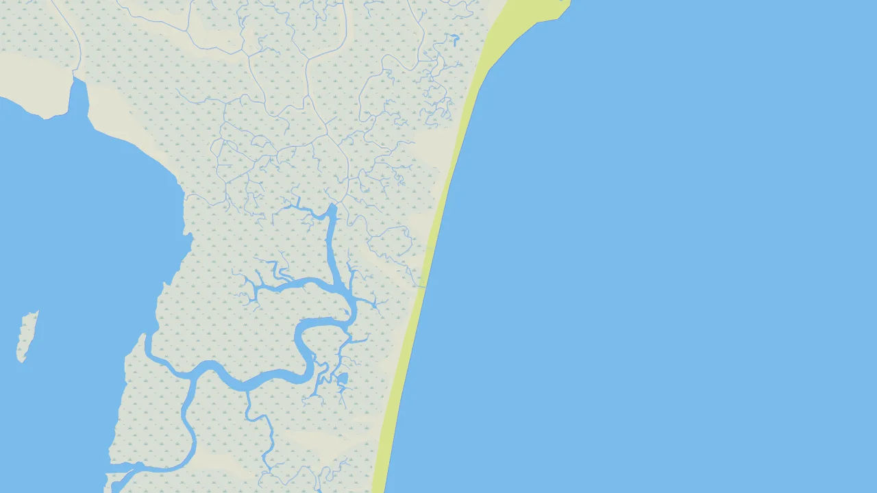 Map showing North Island