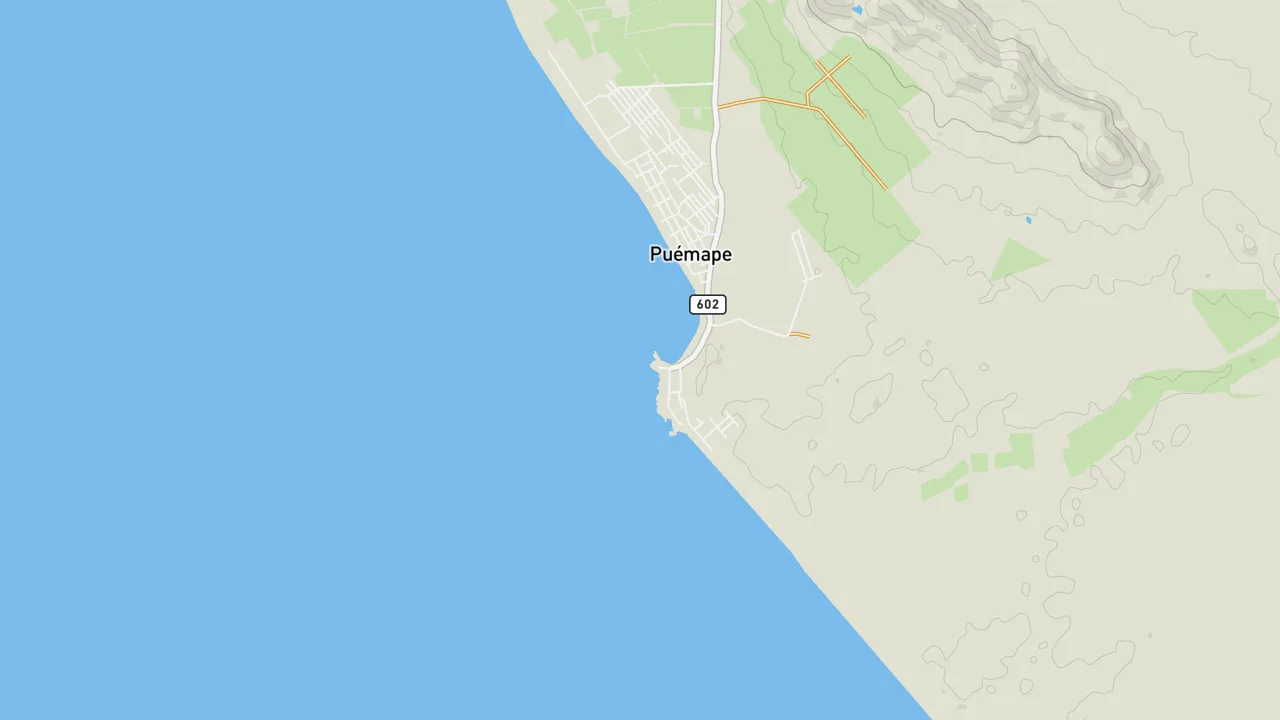 Map showing Puemape