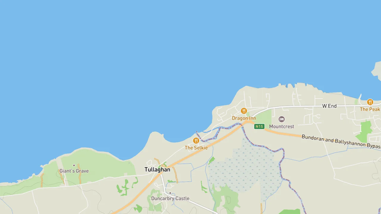 Map showing Black Spot