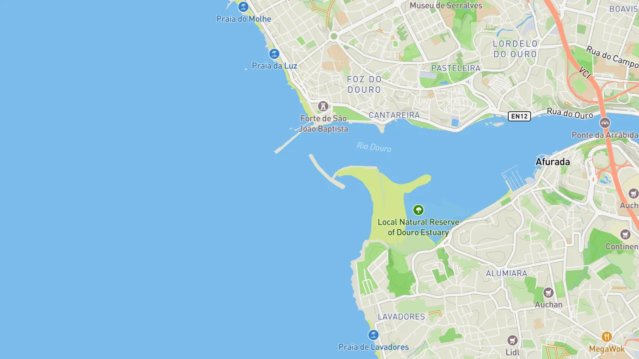 Map showing Barra do Porto