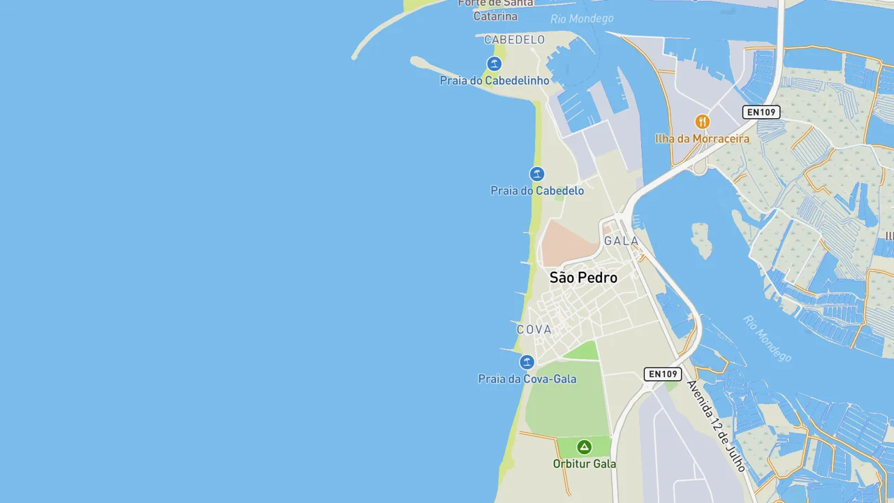 Map showing Cabedelo