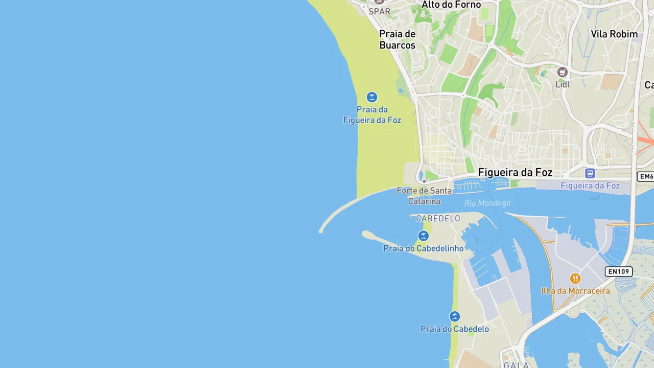 Map showing Figueira da Foz