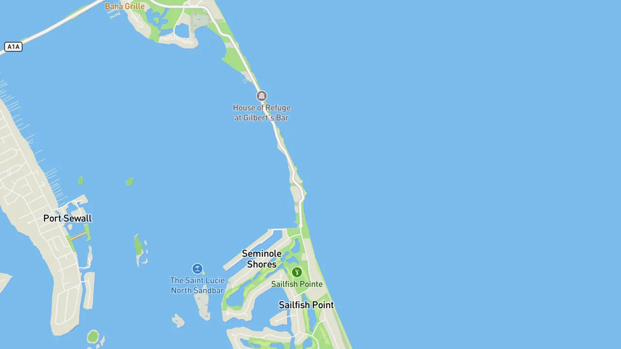 Map showing Stuart Rocks