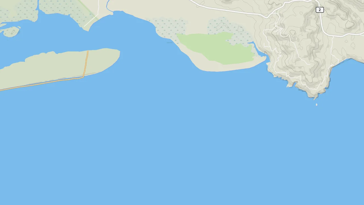 Map showing Playa Raya