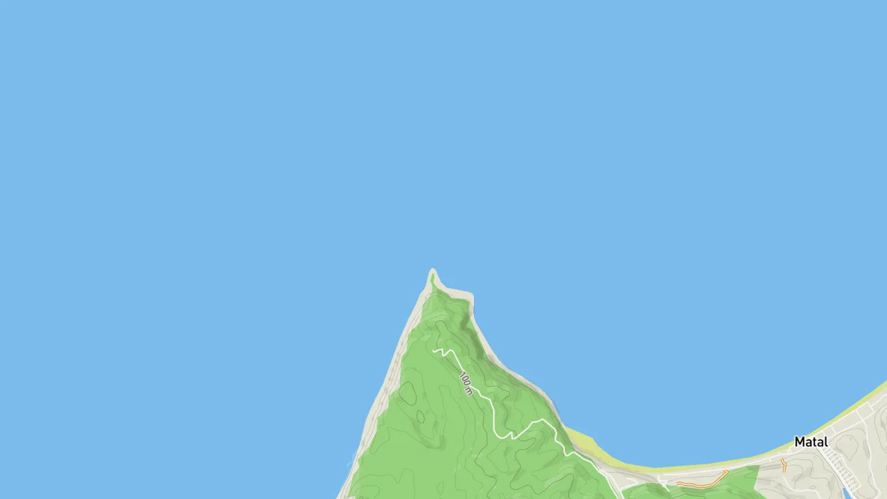 Map showing Punta Ballena
