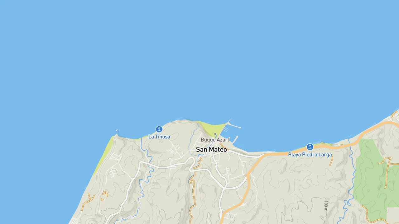 Map showing San Mateo