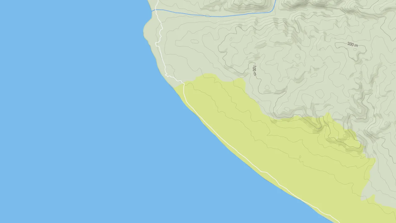 Kaart met Playa La Garita