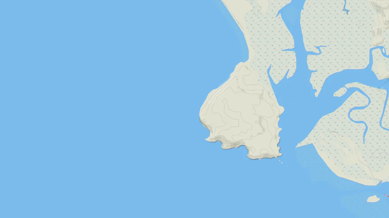Map showing The Point