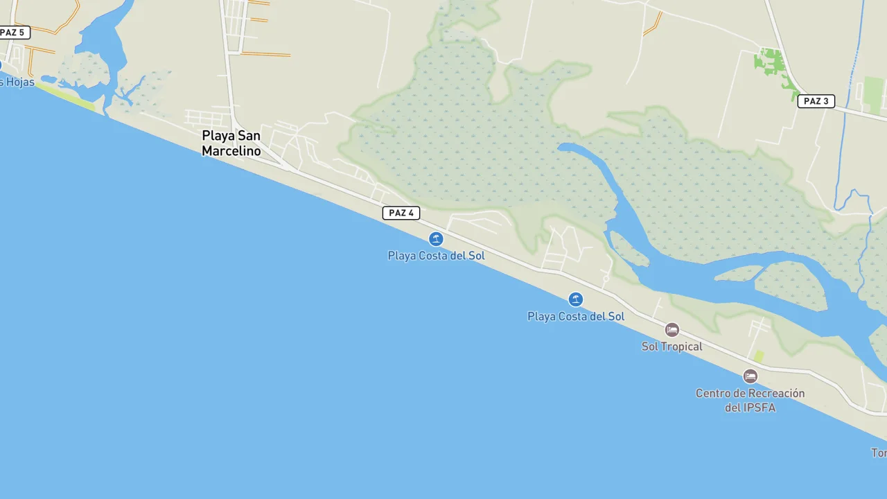 Map showing Costa Del Sol