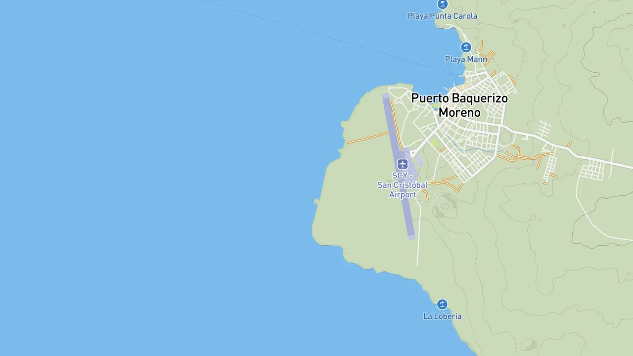 Map showing Tongo Reef