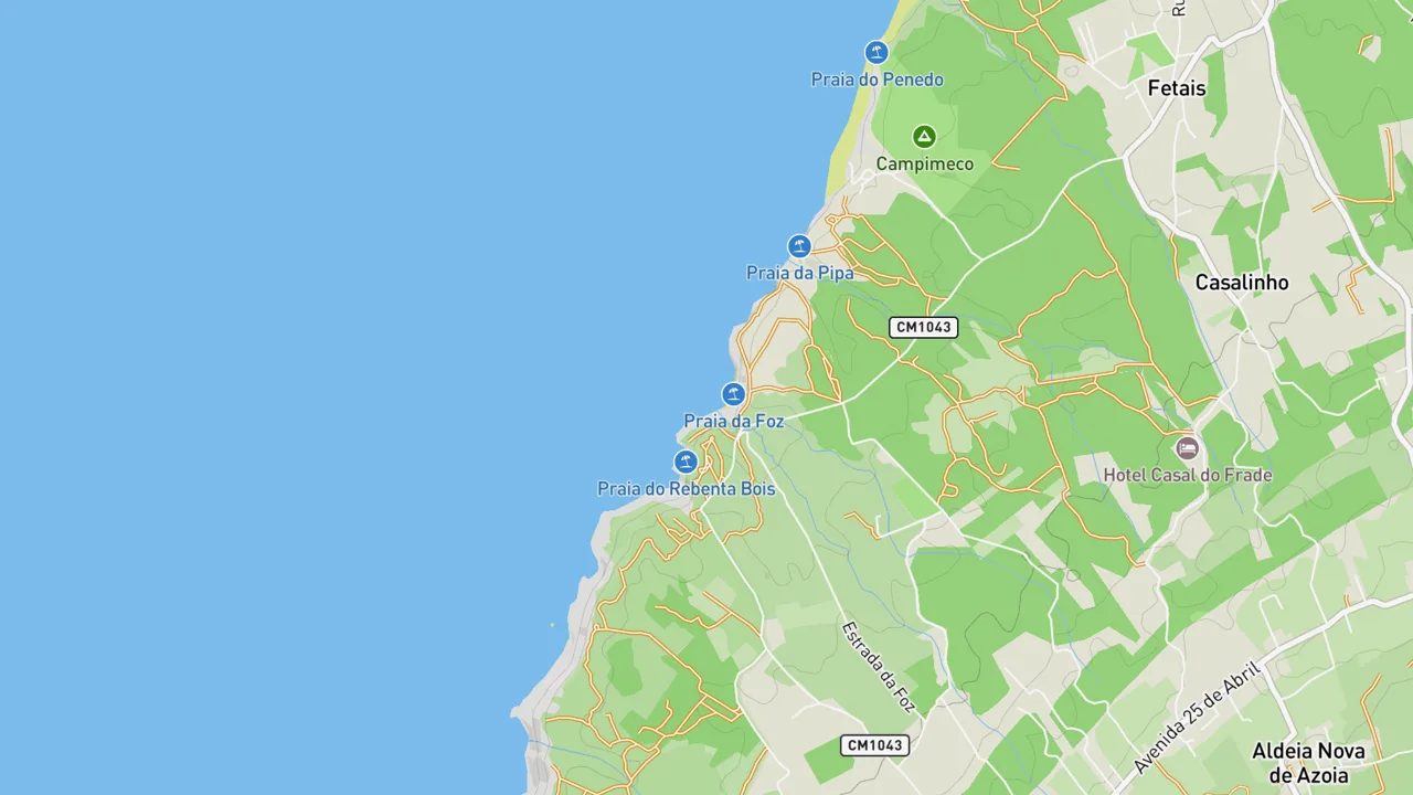 Map showing Bicas