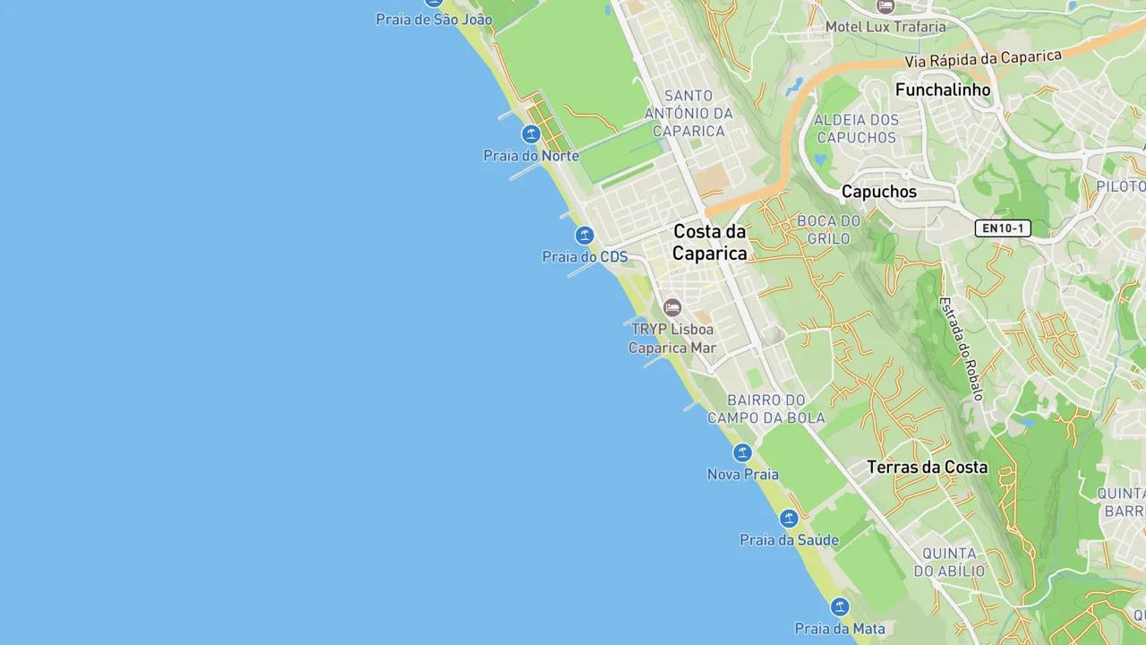 Map showing Castelo