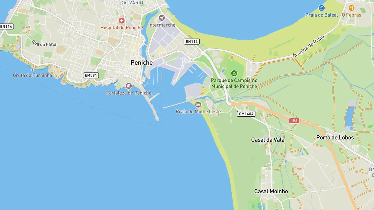 Map showing Molho Leste