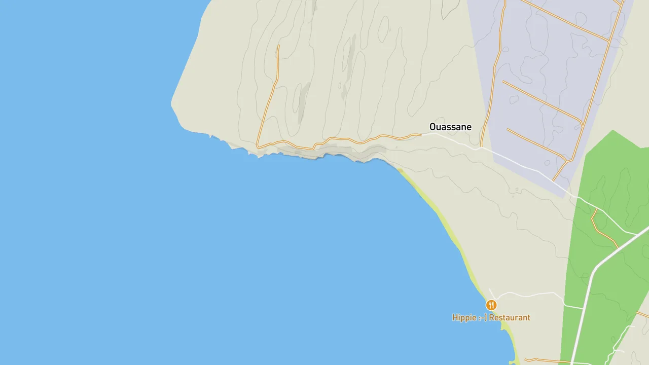 Map showing Cap Sim
