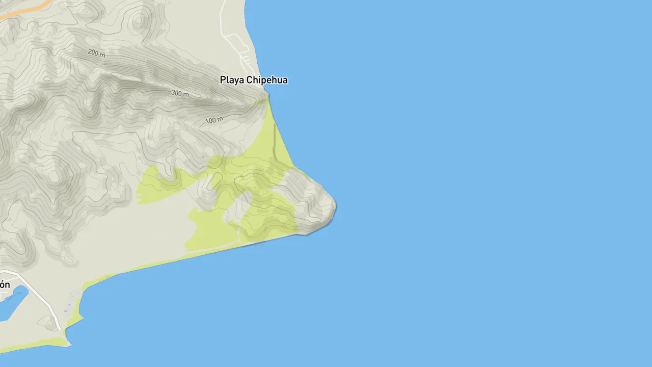 Map showing Punta Chipehua