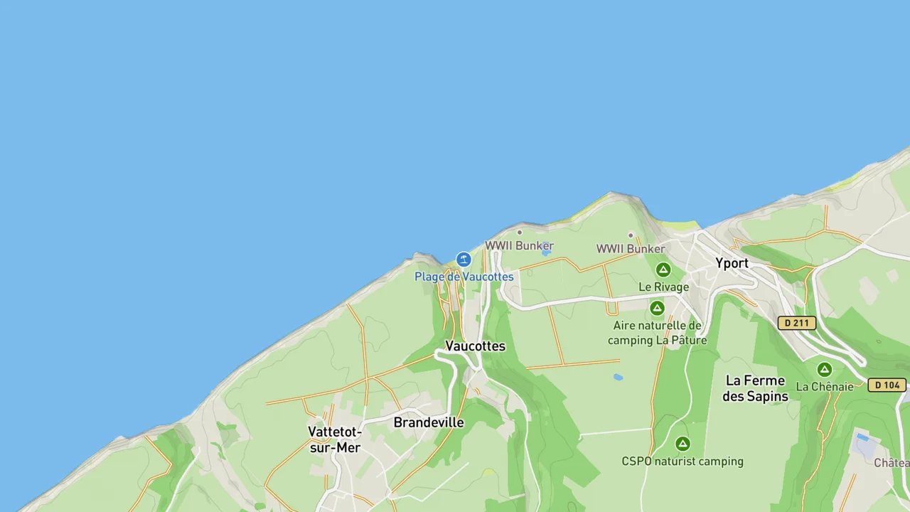 Map showing Vaucottes