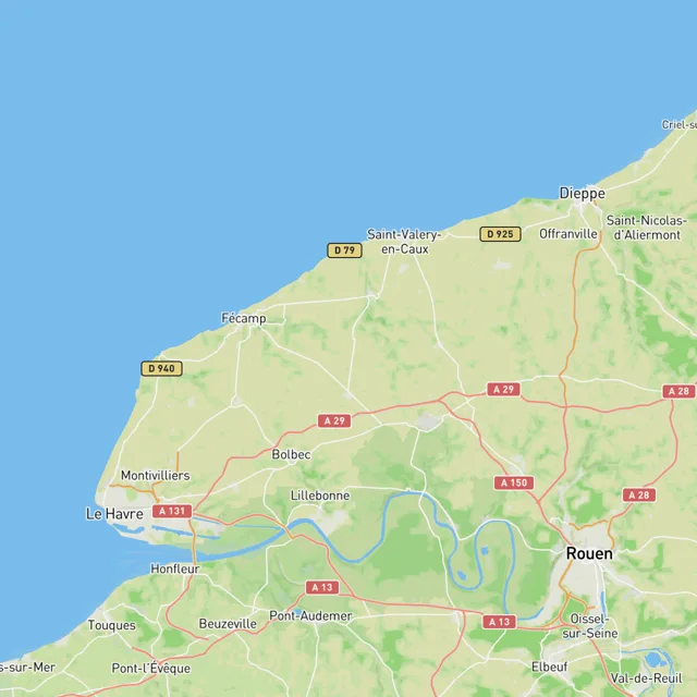 Map of the surf spots on this page