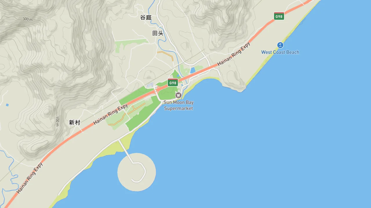 Map showing Riyue Wan - Camel Left