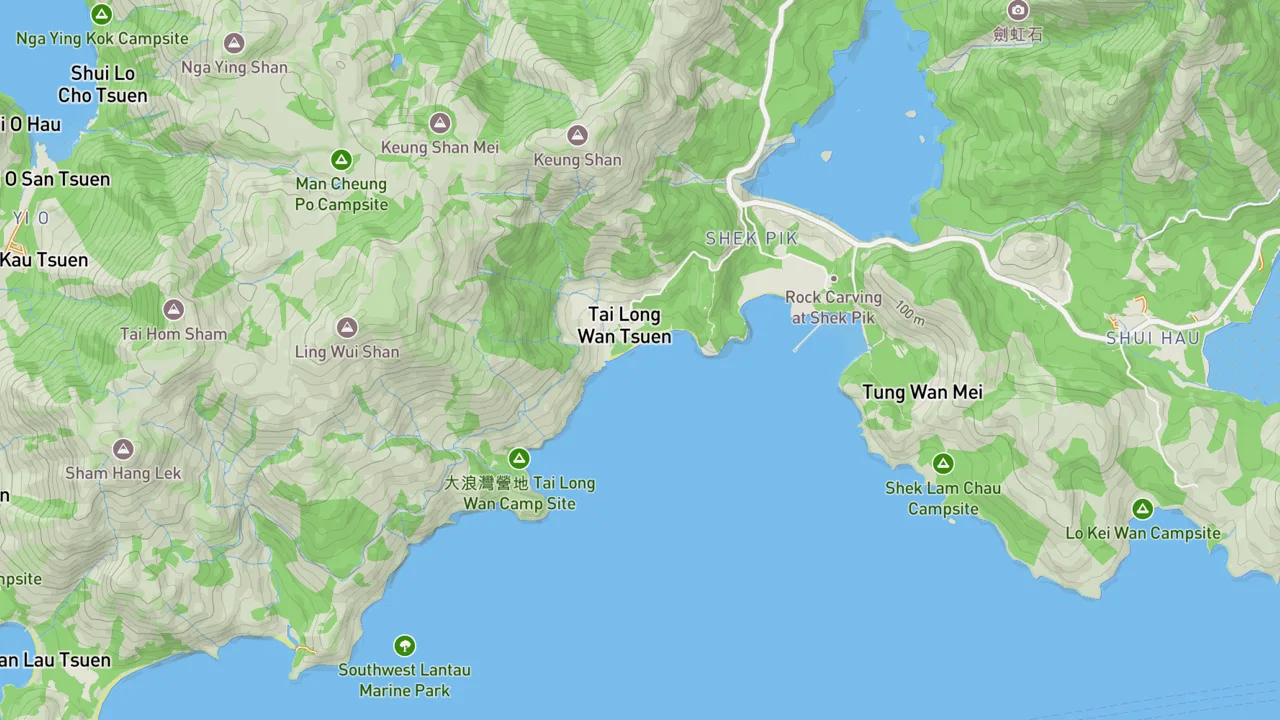 Map showing Big Wave Bay LT