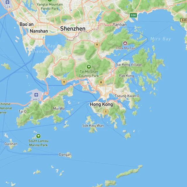 Map of the surf spots on this page