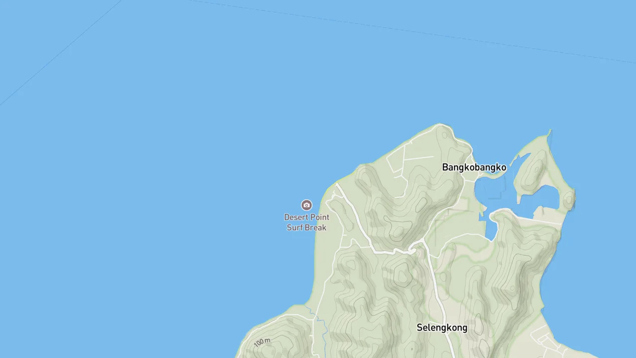Map showing Desert Point