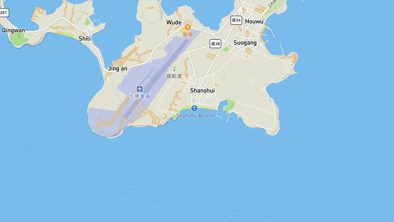 Map showing Sanshuei