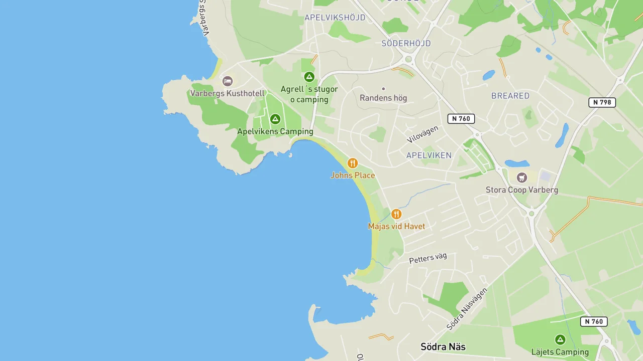 Map showing Apelviken