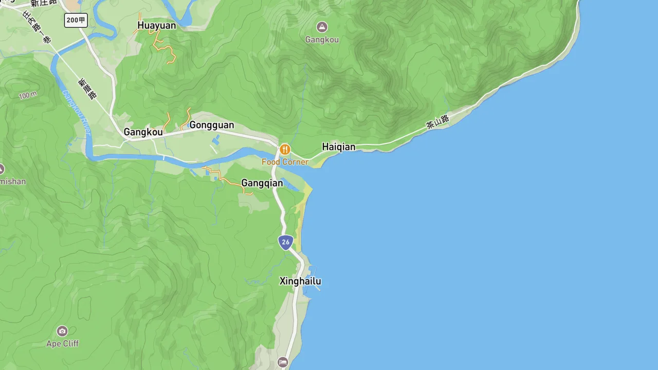 Map showing Jialeshui