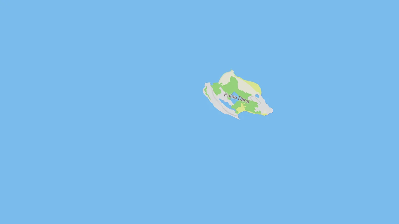 Map showing Pulau Dana