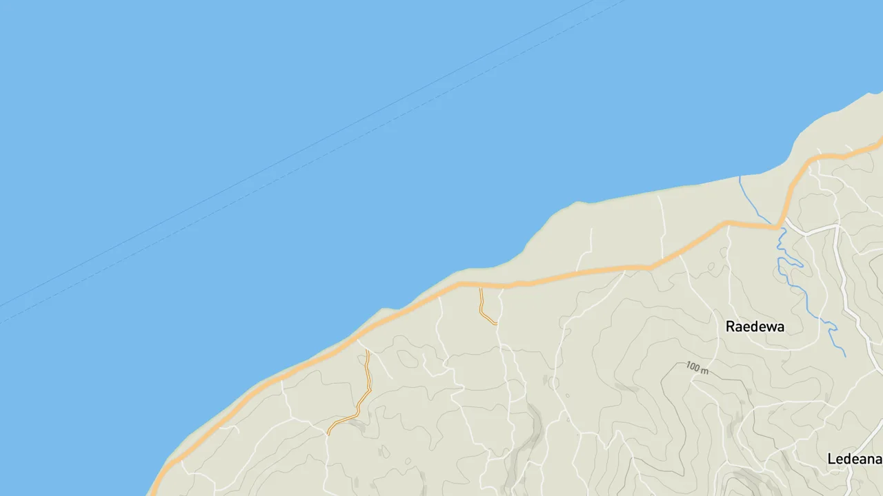 Map showing Savu Left