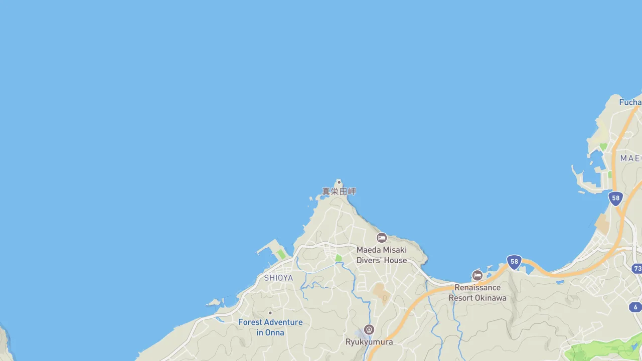 Map showing Maeda