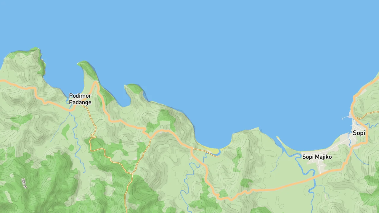 Map showing Serenade