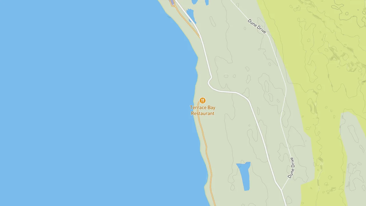 Map showing Terrace Bay
