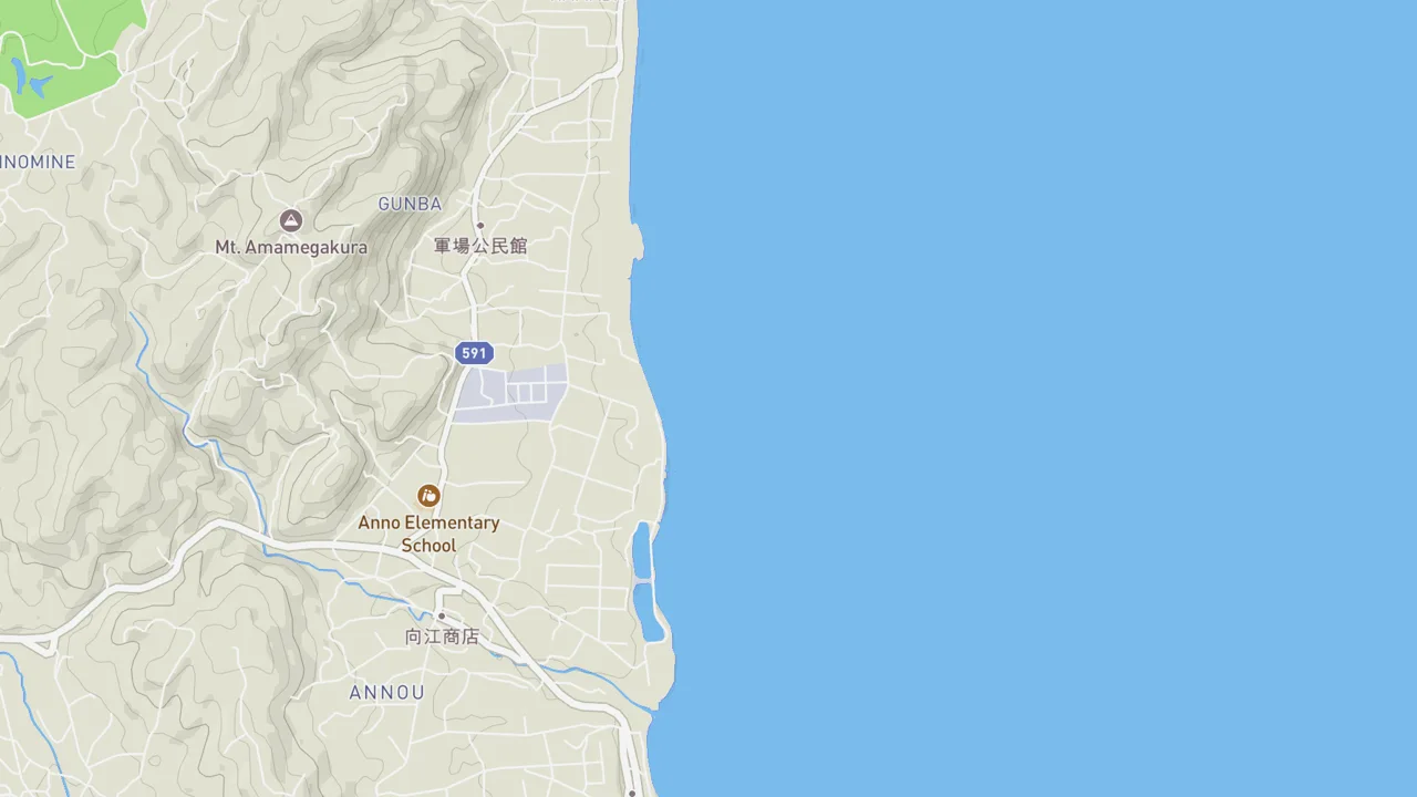 Map showing Chinbotsu