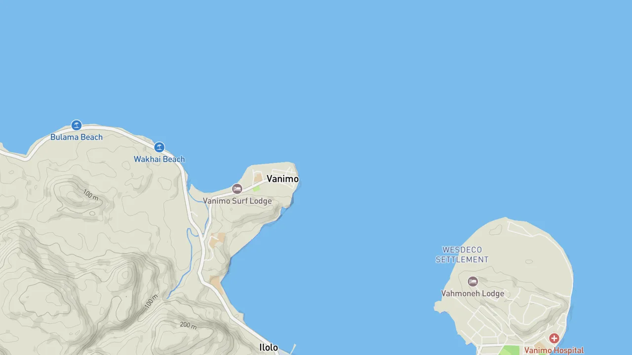 Map showing Lido's Left