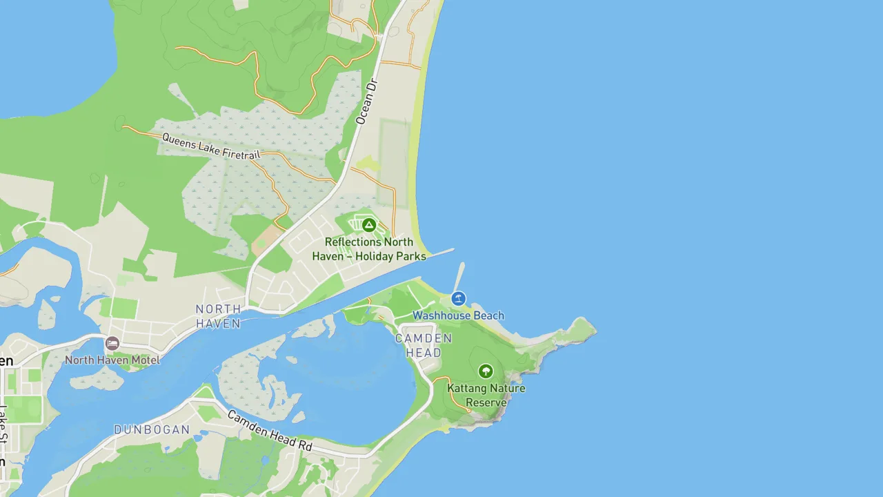 Map showing North Haven