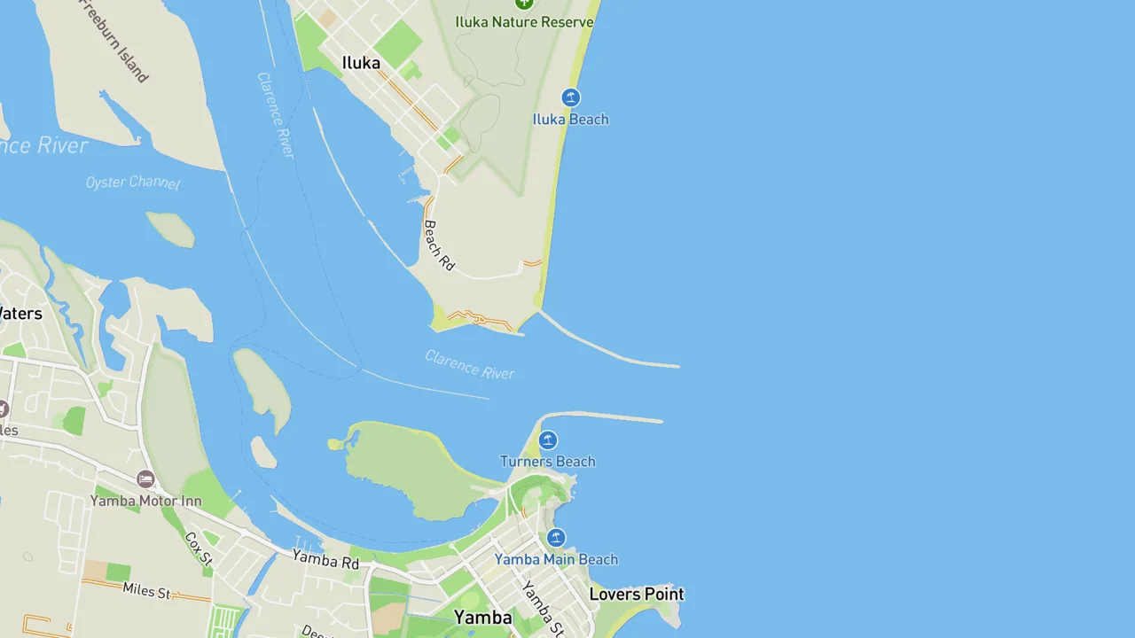 Map showing Iluka North Wall
