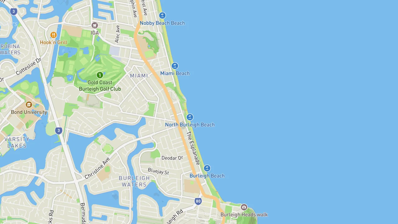 Map showing Miami