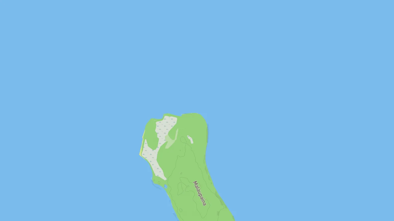 Map showing Malaupaina