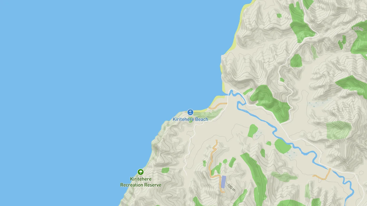 Map showing Kiritihere